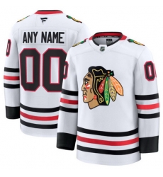 Men Women Youth Chicago Blackhawks Fanatics Away Premium Custom Jersey White