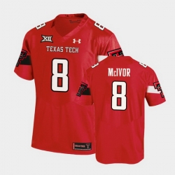 Men Texas Tech Red Raiders Maverick Mcivor Replica Red Football Team Jersey