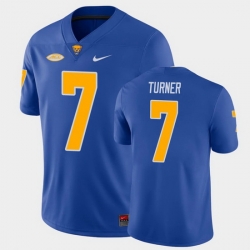 Men Pitt Panthers Dj Turner College Football Royal Game Jersey