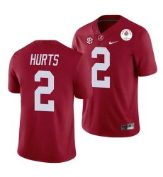 Alabama Crimson Tide Jalen Hurts Crimson 2021 Rose Bowl College Football Jersey