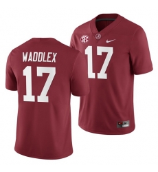 Alabama Crimson Tide Jaylen Waddle Crimson 2019 Home Game Jersey NCAA Football