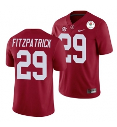 Alabama Crimson Tide Minkah Fitzpatrick Crimson 2021 Rose Bowl College Football Jersey