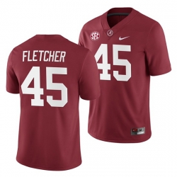 Alabama Crimson Tide Thomas Fletcher Crimson 2019 Home Game Jersey NCAA Football