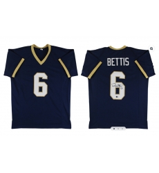 Men Notre Dame Jerome Bettis Navy Blue Jersey Men Notre Dame Jerome Bettis Navy Blue Jersey