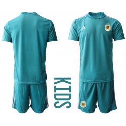 Kids Argentina Short Soccer Jerseys 007