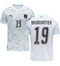 Men 19 Austria Christoph Baumgartner World Cup Away Replica Jersey  2