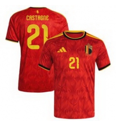 Men 21Timothy Castagne Belgium Jersey 1 Men 21Timothy Castagne Belgium Jersey 1