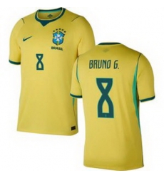Men 8 Brazil National Team Bruno Guimaraes 2026 Home Jersey 2