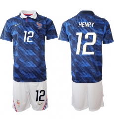 Men France 2026 FIFA World Cup Blue Soccer Jersey #12 Thierry Henry Men France 2026 FIFA World Cup Blue Soccer Jersey #12 Thierry Henry
