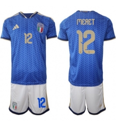 Italy Home Blue Soccer Jersey 0015