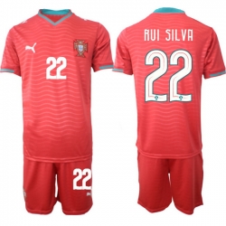 Portugal 2026 FIFA World Cup Soccer Jersey Red #22 RUI SILVA