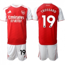 Men Arsenal 2026 Soccer Jerseys Red White #19 TROSSARD