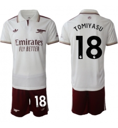 Men Arsenal 2026 Soccer Jerseys White #18 TOMIYASU Men Arsenal 2026 Soccer Jerseys White #18 TOMIYASU