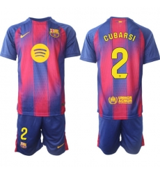 Men FC Barcelona 2026 Soccer Jerseys PinkBlue #2 CUBARSI