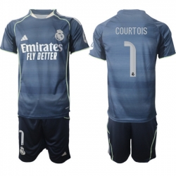 Men Real Madrid 2026 Soccer Jerseys DarkBlue #3 E.MILITAO