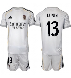 Men Real Madrid 2026 Soccer Jerseys White #13 LUNIN (2) Men Real Madrid 2026 Soccer Jerseys White #13 LUNIN (2)