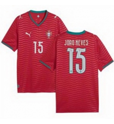 Women 15 Portugal Joao Neves Home Replica Jersey   1