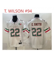 Men Cowboys T.Wilson 94 Mexico white Jersey
