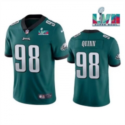 Men Women Youth Toddler Philadelphia Eagles 98 Robert Quinn Green Super Bowl LVII Vapor Untouchable Limited Stitched Jersey