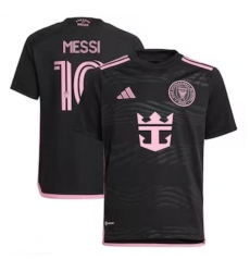 Youth Inter Miami CF Lionel Messi adidas Black 2024 La Noche Replica Player Jersey