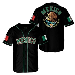 Men 21 Centimeters Eagle Mexico Baseball Jersey