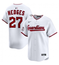 Men Cleveland Guardians Nike White Home Limited Jersey Hedges Austin 27 Men Cleveland Guardians Nike White Home Limited Jersey Hedges Austin 27
