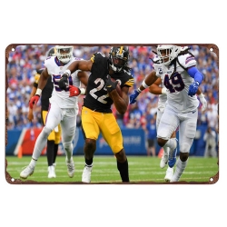 Pittsburgh Steelers Aluminum Sign 12x8 Inch Najee Harris 001