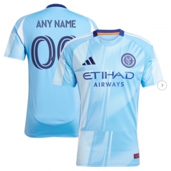 Men's New York City FC adidas Light Blue 2025 The Excelsior Kit Replica Custom Jersey