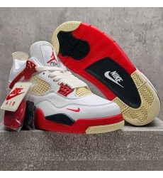 Nike Air Jordan 4 White Red Black collaboration Shoes