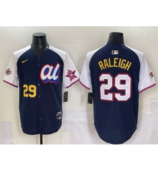 Men American League 29 Cal Raleigh Navy Alternate 2025 All Star Edition Limited Stitched Baseball Jersey