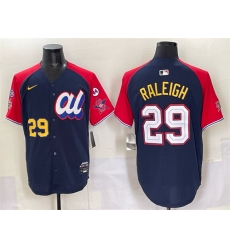 Men American League 29 Cal Raleigh Navy Red Alternate 2025 All Star With Patch Edition Limited Stitched Baseball Jersey Men American League 29 Cal Raleigh Navy Red Alternate 2025 All Star With Patch Edition Limited Stitched Baseball Jersey