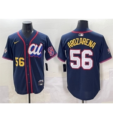 Men American League 56 Randy Arozarena Navy 2025 All Star Edition Limited Stitched Baseball Jersey Men American League 56 Randy Arozarena Navy 2025 All Star Edition Limited Stitched Baseball Jersey