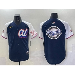 Men American League Kansas City Royals Team Big Logo Navy Alternate 2025 All Star Edition Limited Stitched Baseball Jersey
