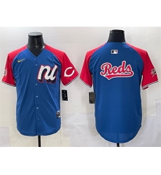 Men National League Cincinnati Reds Team Big Logo Blue Red Alternate 2025 All Star Edition Limited Stitched Baseball Jersey Men National League Cincinnati Reds Team Big Logo Blue Red Alternate 2025 All Star Edition Limited Stitched Baseball Jersey
