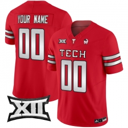 Men Women Youth Texas Tech Red Raiders 2024 Patrick Mahomes Symbol Vapor Limited Custom Jersey All Stitched Red