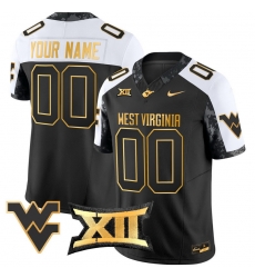 Men Women Youth West Virginia Mountaineers 2024 Gold Vapor Limited Custom Jersey All Stitched Alternate