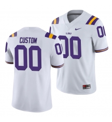 LSU Tigers Custom White College Football Men'S Jersey LSU Tigers Custom White College Football Men'S Jersey