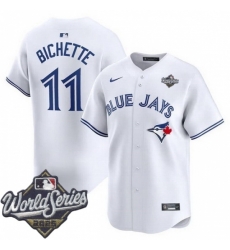 Men Toronto Blue Jays 11 Bo Bichette White 2024 Home Limited Stitched Baseball Jersey Men Toronto Blue Jays 11 Bo Bichette White 2024 Home Limited Stitched Baseball Jersey