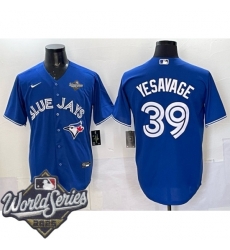 Men Toronto Blue Jays 39 Trey Yesavage Royal Cool Base Stitched Baseball Jersey Men Toronto Blue Jays 39 Trey Yesavage Royal Cool Base Stitched Baseball Jersey