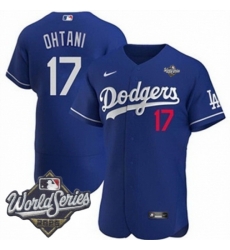 Men Los Angeles Dodgers 17 Shohei Ohtani 2025 World Series Cool Base Stitched Baseball Jersey Blue Men Los Angeles Dodgers 17 Shohei Ohtani 2025 World Series Cool Base Stitched Baseball Jersey Blue