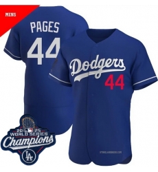 Men Los Angeles Dodgers 44 Andy Pages Cool Base 2025 World Champions Stitched Baseball Jersey Blue Men Los Angeles Dodgers 44 Andy Pages Cool Base 2025 World Champions Stitched Baseball Jersey Blue