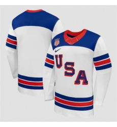Men USA Blank White 2026 Stitched Jersey Men USA Blank White 2026 Stitched Jersey