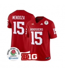 Men Indiana Hoosiers 15 Fernando Mendoza Red 2025 F U S E Rose Bowl Stitched Football Jersey Men Indiana Hoosiers 15 Fernando Mendoza Red 2025 F U S E Rose Bowl Stitched Football Jersey