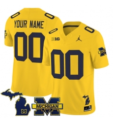 Men Michigan Wolverines ACTIVE PLAYER Custom Maize F U S E 2025 Vapor Limited Stitched Football Jersey Men Michigan Wolverines ACTIVE PLAYER Custom Maize F U S E 2025 Vapor Limited Stitched Football Jersey