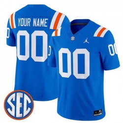 Men Florida Gators ACTIVE PLAYER Custom Royal F U S E  1960s Throwback Vapor Limited Stitched Football Jersey